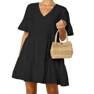 ❤️ Fancy Inn | Black Babydoll Tshirt Dress